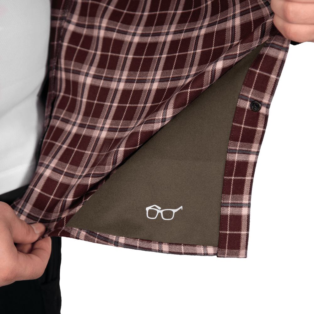 Сорочка “Буревій” Burgundy Check