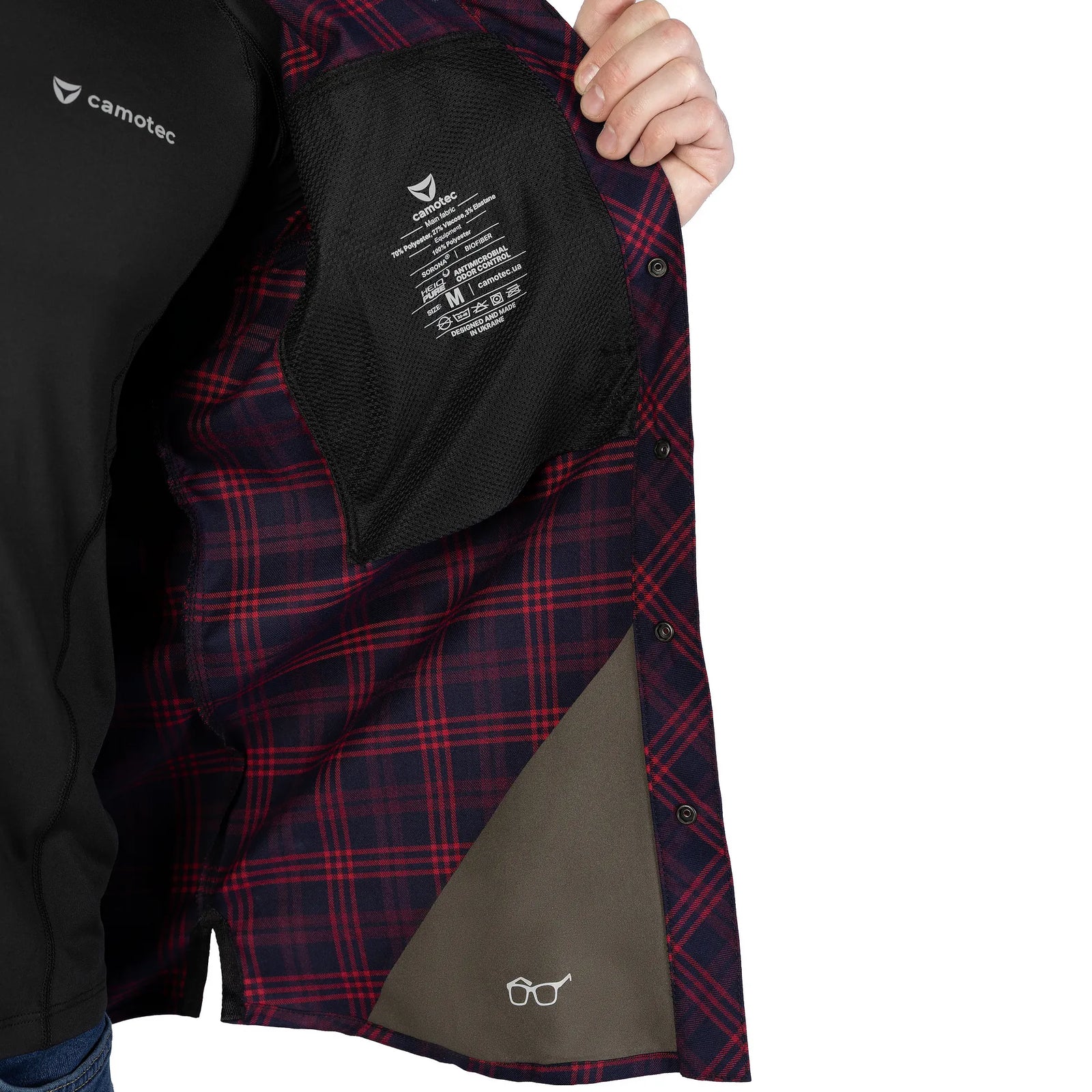 Сорочка тактична "Тайфун" Red/Navy