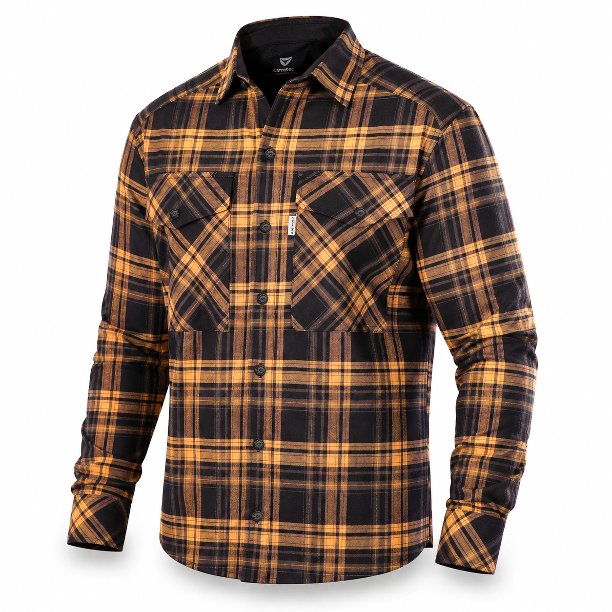 "Bureviy" Shirt Orange/Black