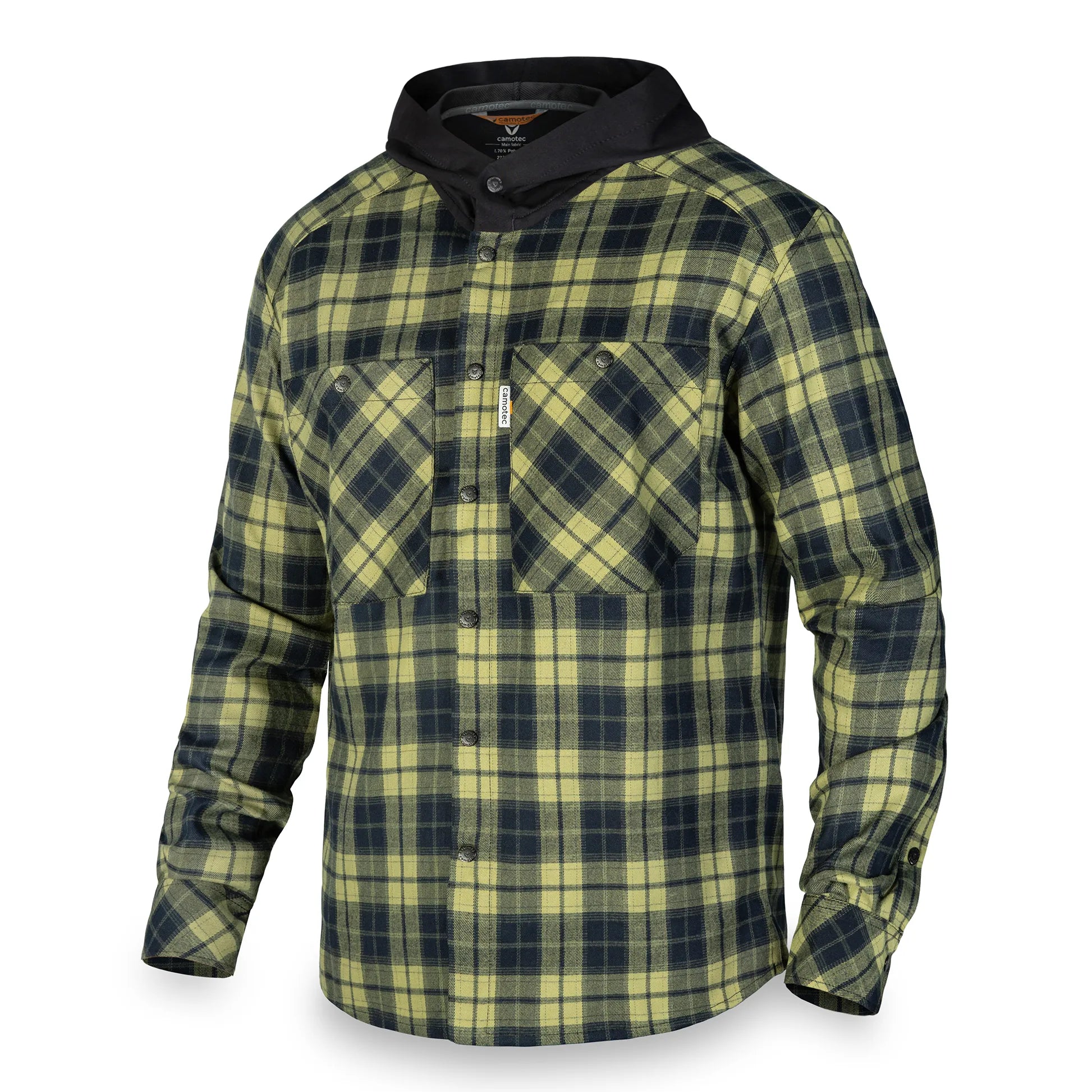 Сорочка з каптуром "Вектор" Lime Green/Navy