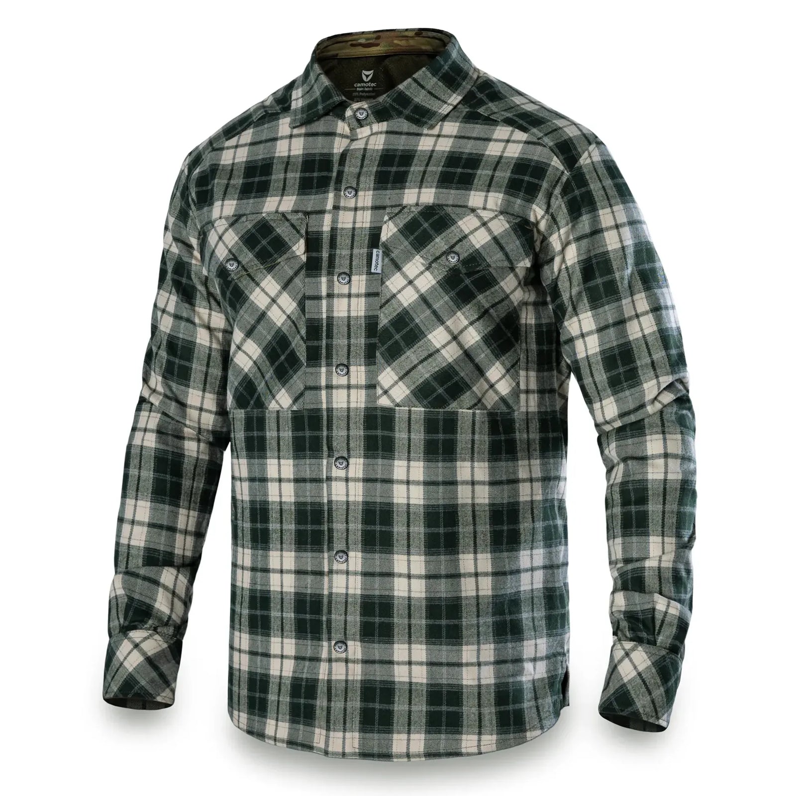 Сорочка "Буревій" Olive/White