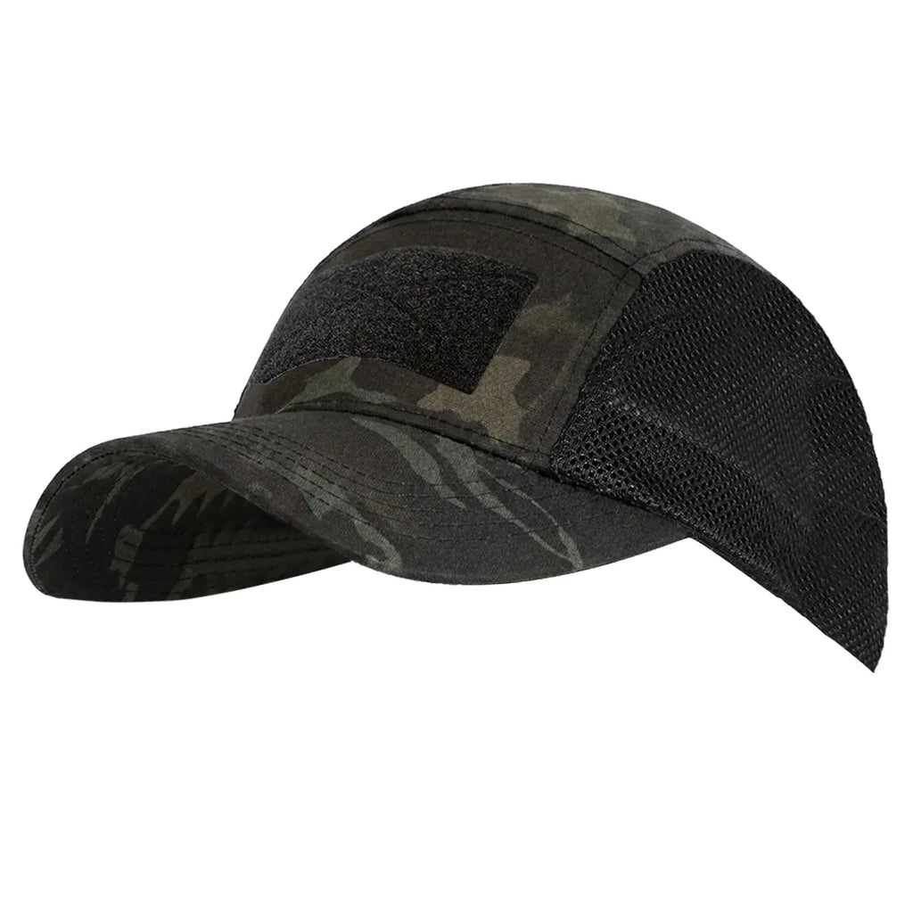 Бейсболка 5Panel Mesh Tactic Twill Black Multicam