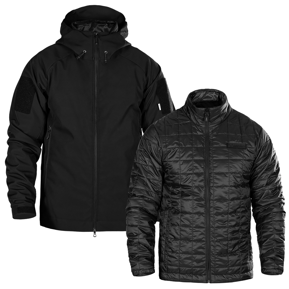 Комплект 2в1 Куртка SoftShell з підстібкою Чорний