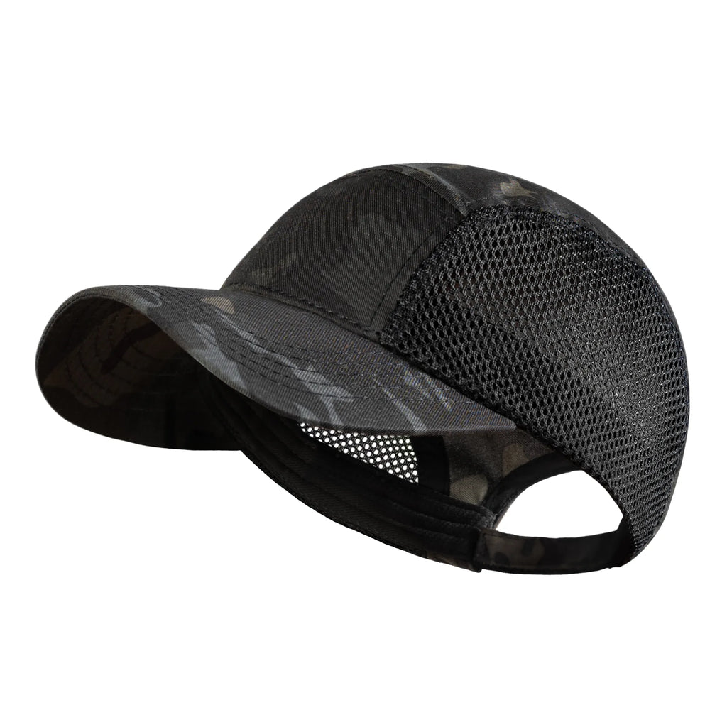 Бейсболка 5Panel Mesh Twill Black Multicam