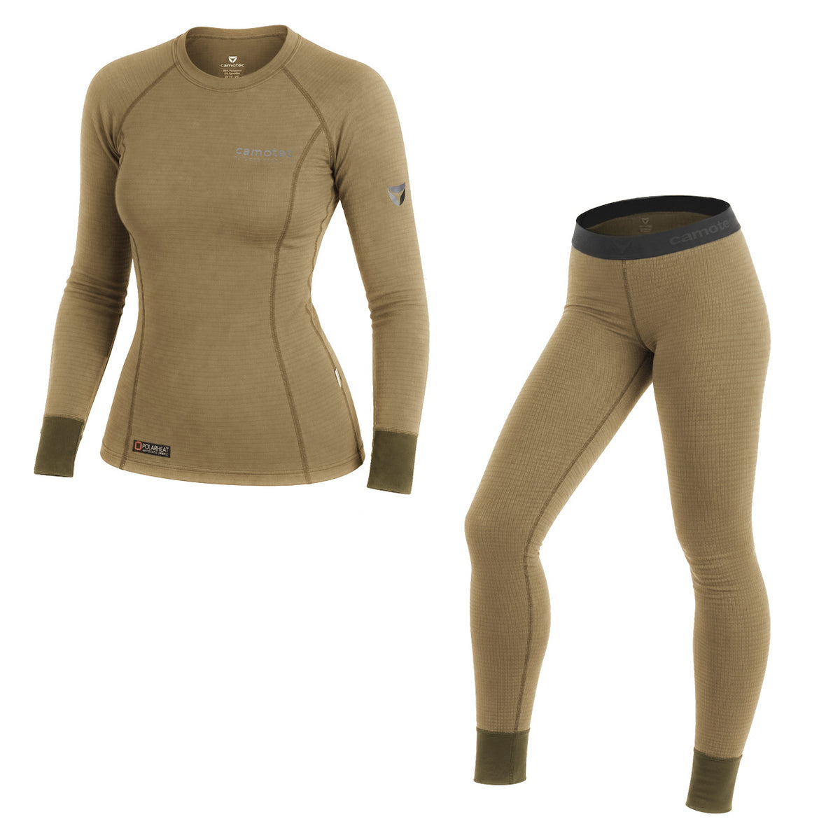 Жіноча термобілизна LVL2 Pani Polarheat QS Tan