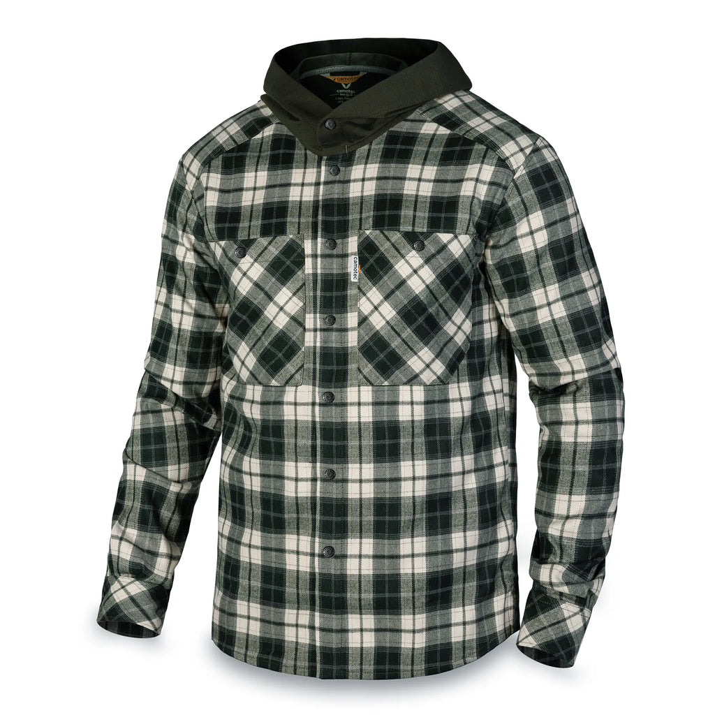 Сорочка з каптуром "Вектор" Olive/White