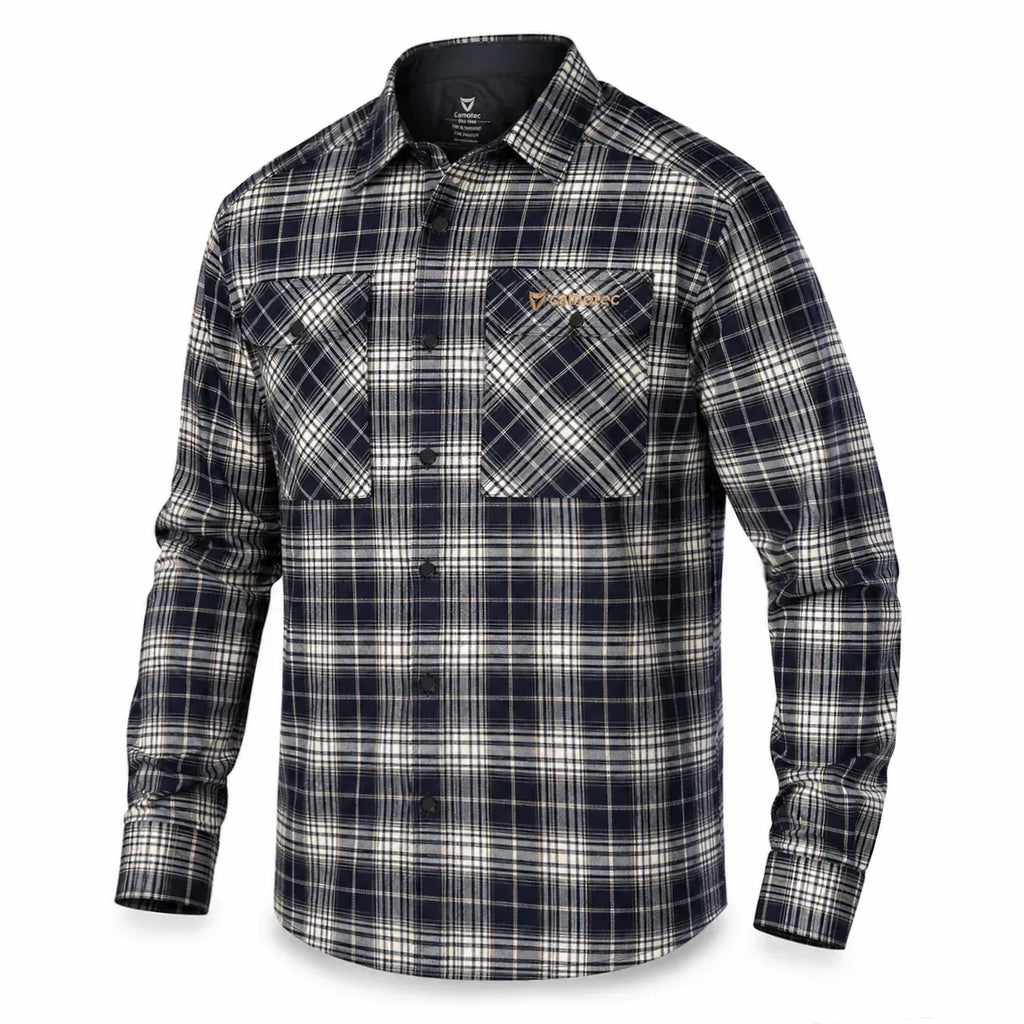 “Bureviy” Shirt Navy Blue/White