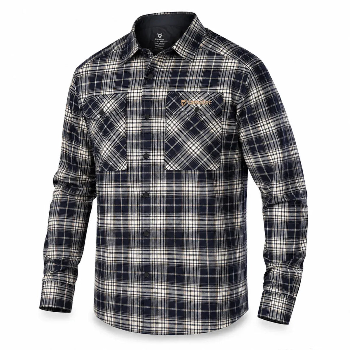 “Bureviy” Shirt Navy Blue/White