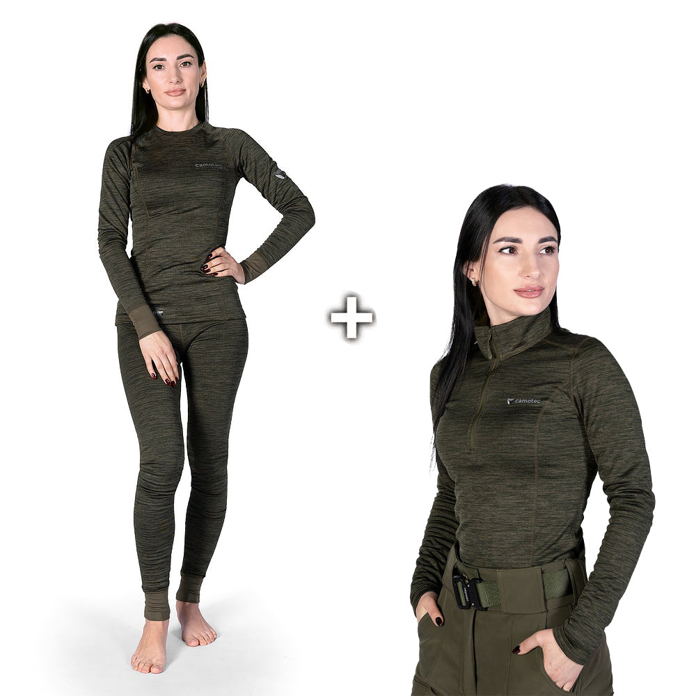 Комплект Pani Polarheat QS Pro Олива Меланж