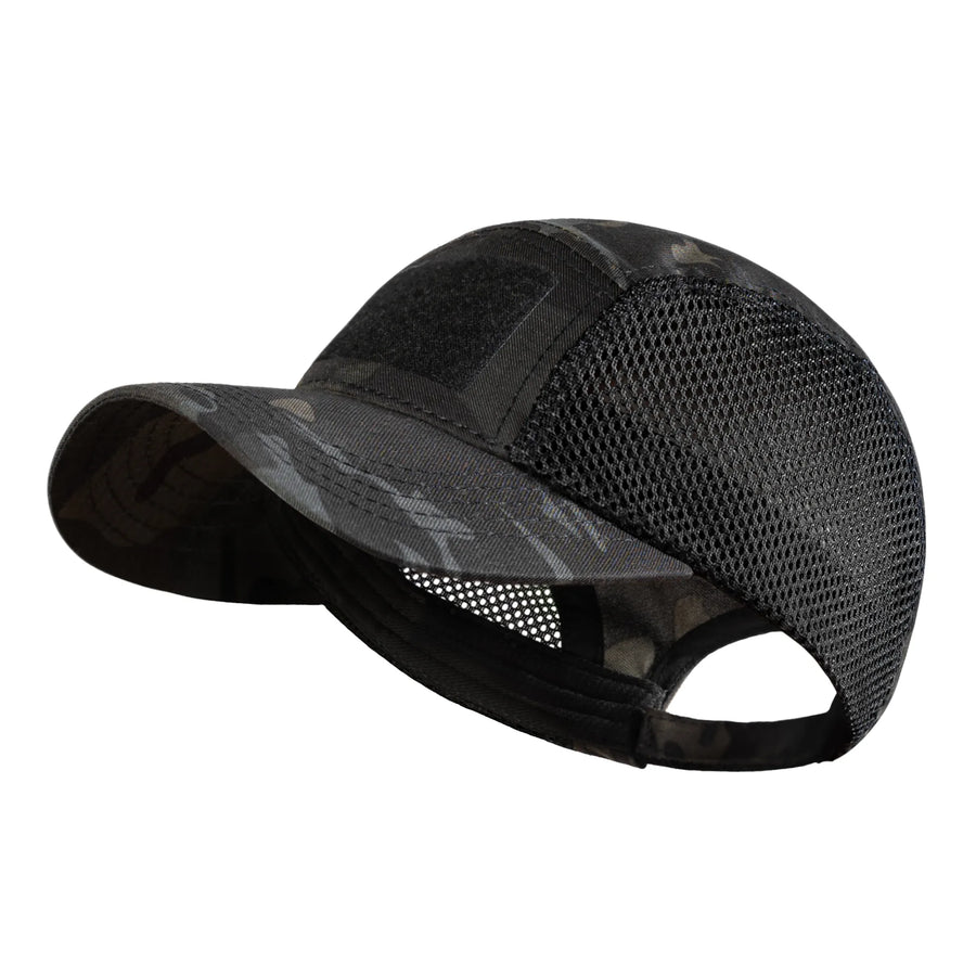 Бейсболка 5Panel Mesh Tactic Twill Black Multicam