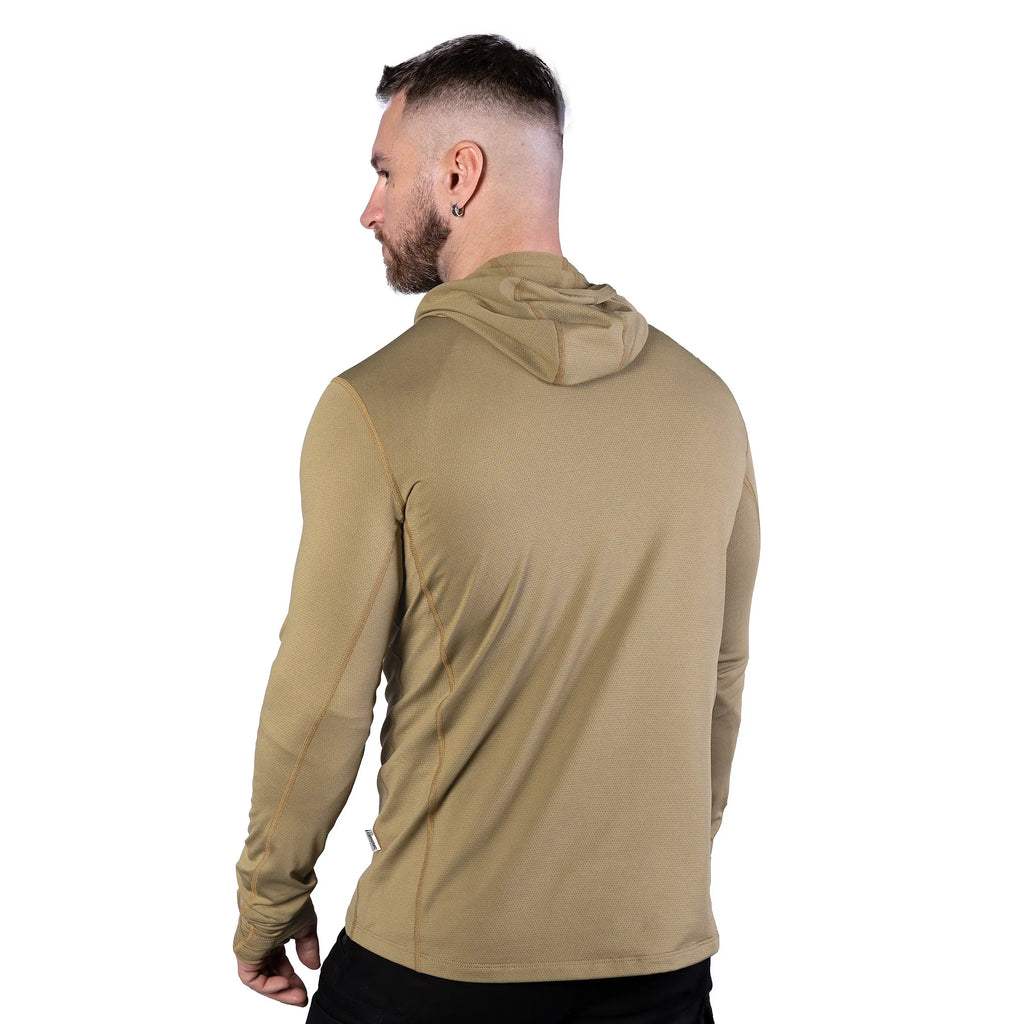 Лонгслів Chiton Hood 2.0 CoolPass ThermoGrid Tan