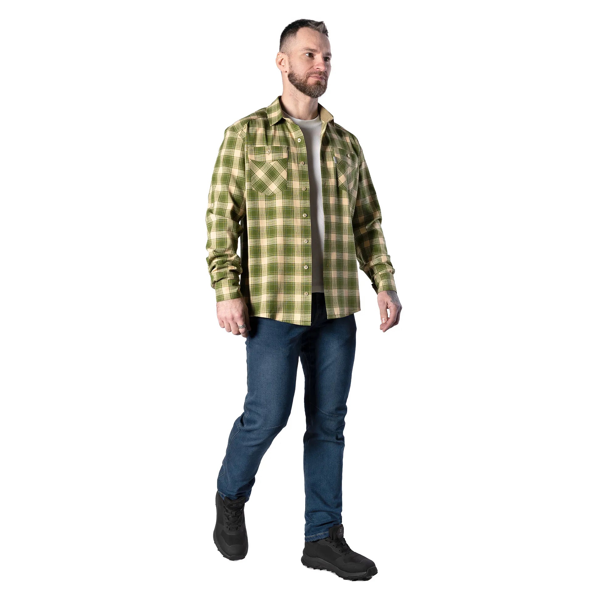 "Legit" Shirt Olive/White