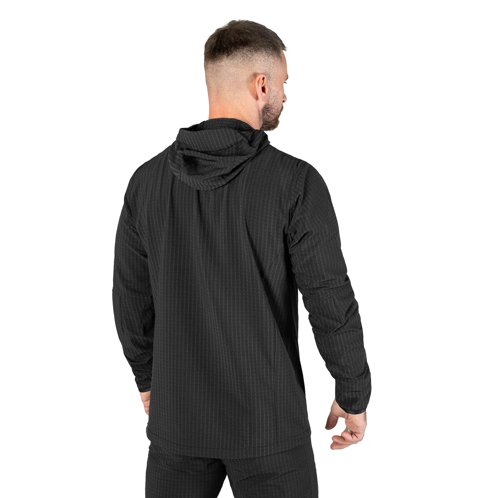 Легка флісова куртка TechGrid Hood Чорна