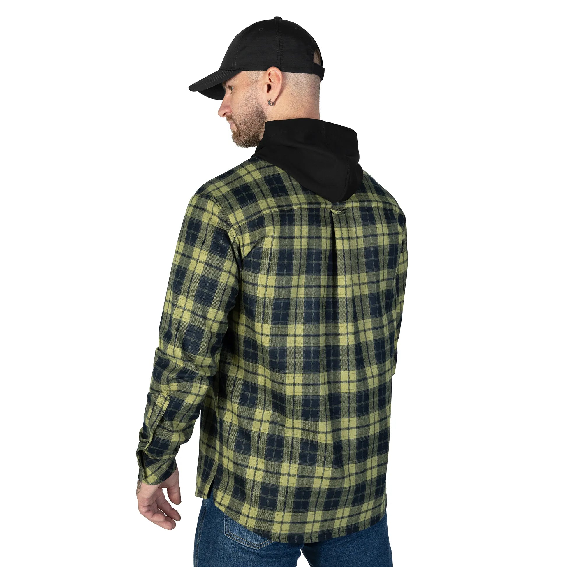 Сорочка з каптуром "Вектор" Lime Green/Navy