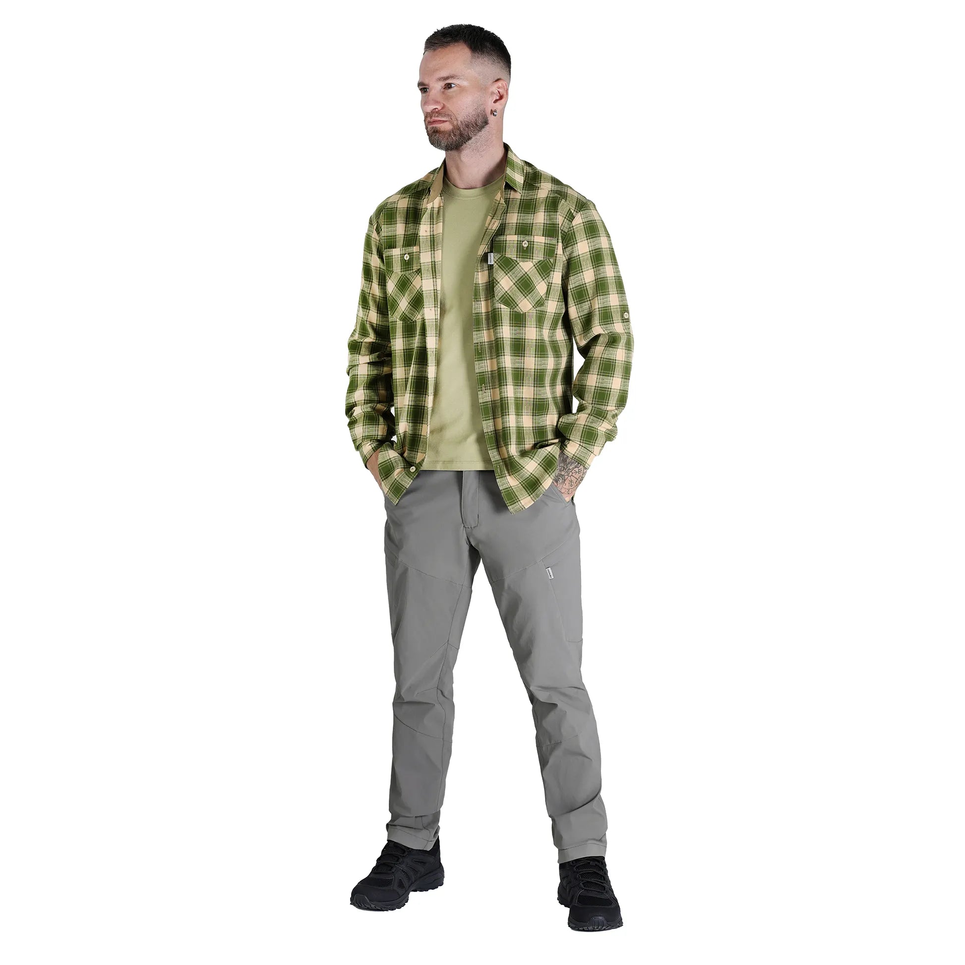 "Legit" Shirt Olive/White