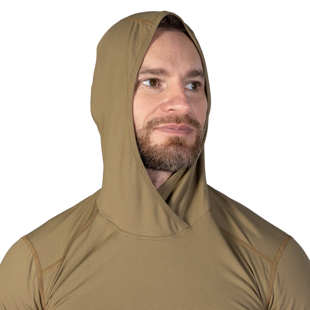 Лонгслів Chiton Hood 2.0 CoolPass ThermoGrid Tan