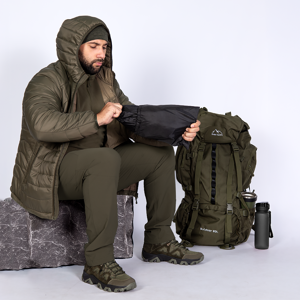 Легкий Пуховик Storm Hood 3.0 Олива