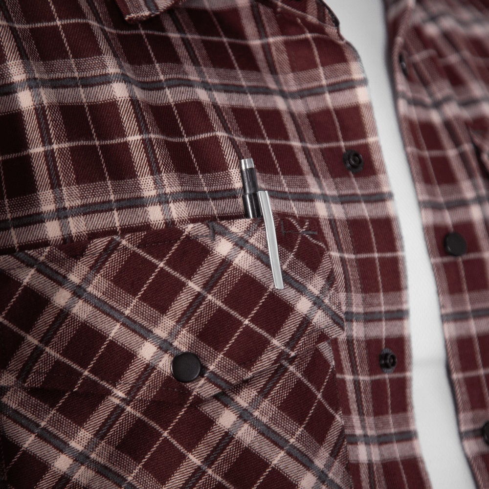 Сорочка “Буревій” Burgundy Check