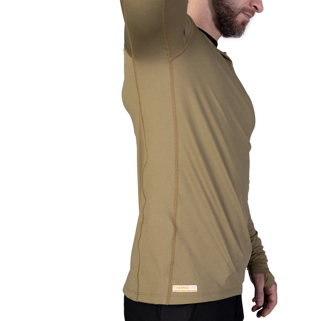 Лонгслів Chiton Hood 2.0 CoolPass ThermoGrid Tan