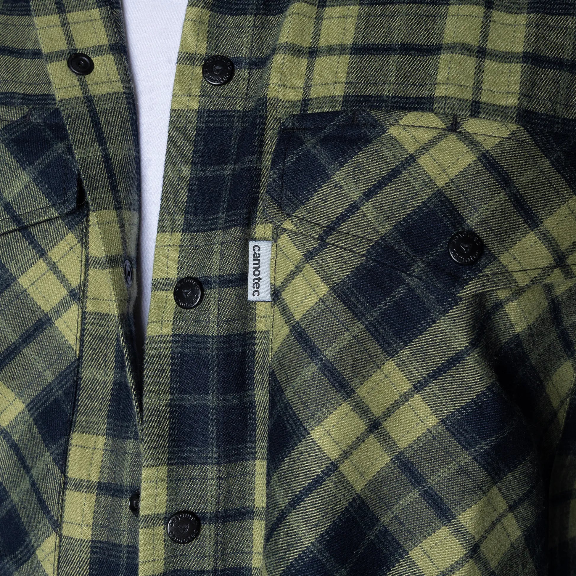 "Bureviy" Shirt Lime Green/Navy
