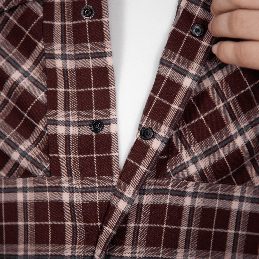 Сорочка “Буревій” Burgundy Check