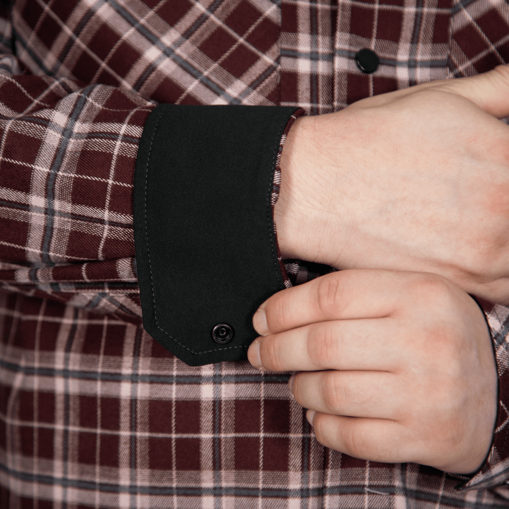 Сорочка “Буревій” Burgundy Check