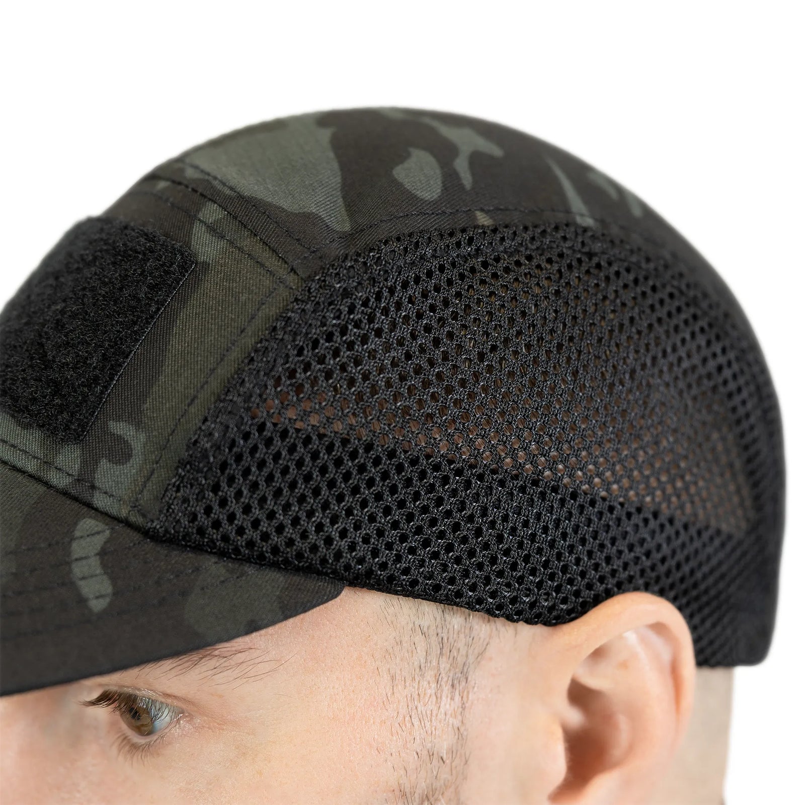 Бейсболка 5Panel Mesh Tactic Twill Black Multicam