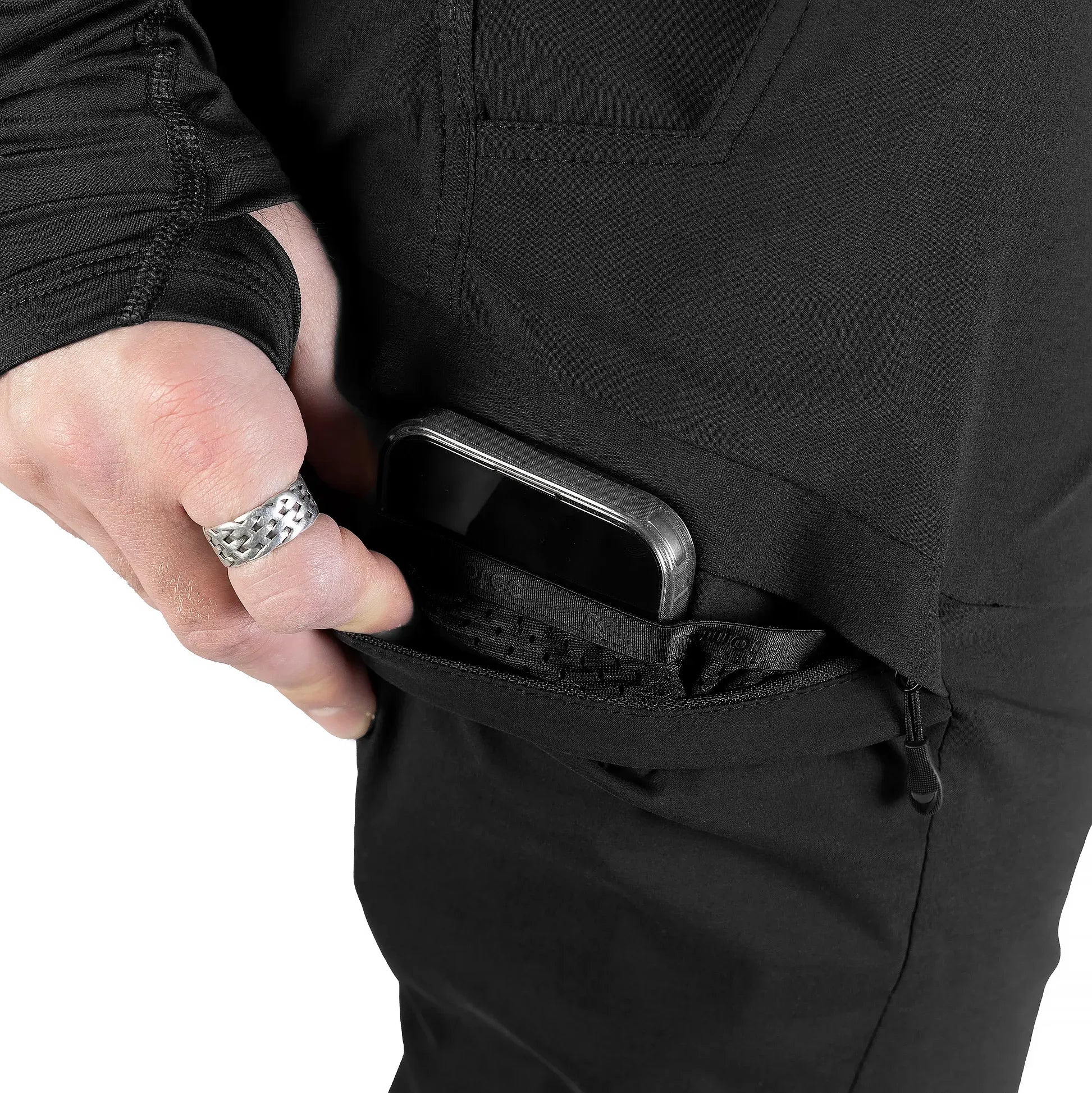Lizard Light Nylon Pants Black