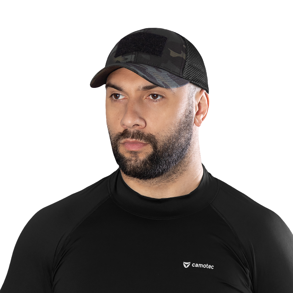 Бейсболка Tactic Mesh Twill MC Black