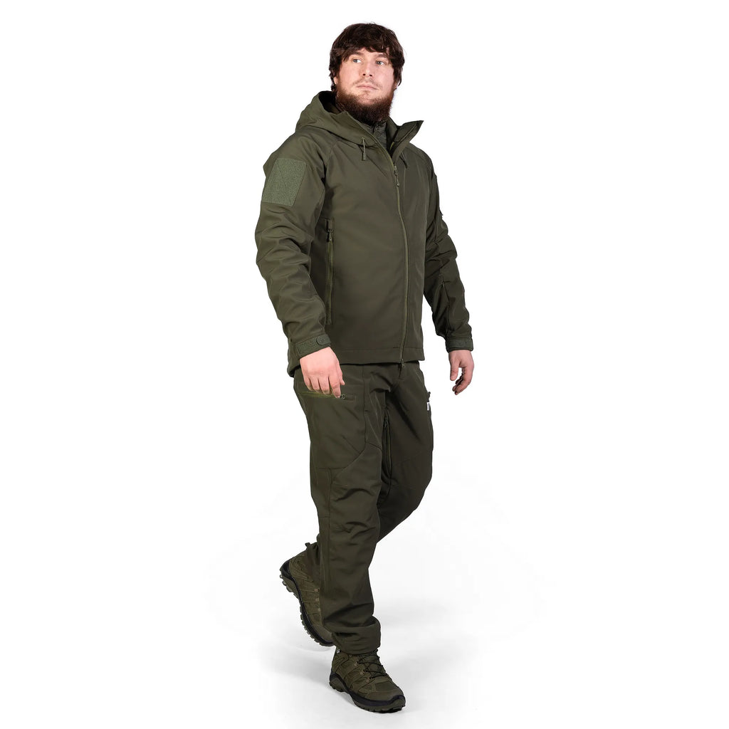 Комплект 2в1 Куртка SoftShell з жилеткою (9421+9649) Олива