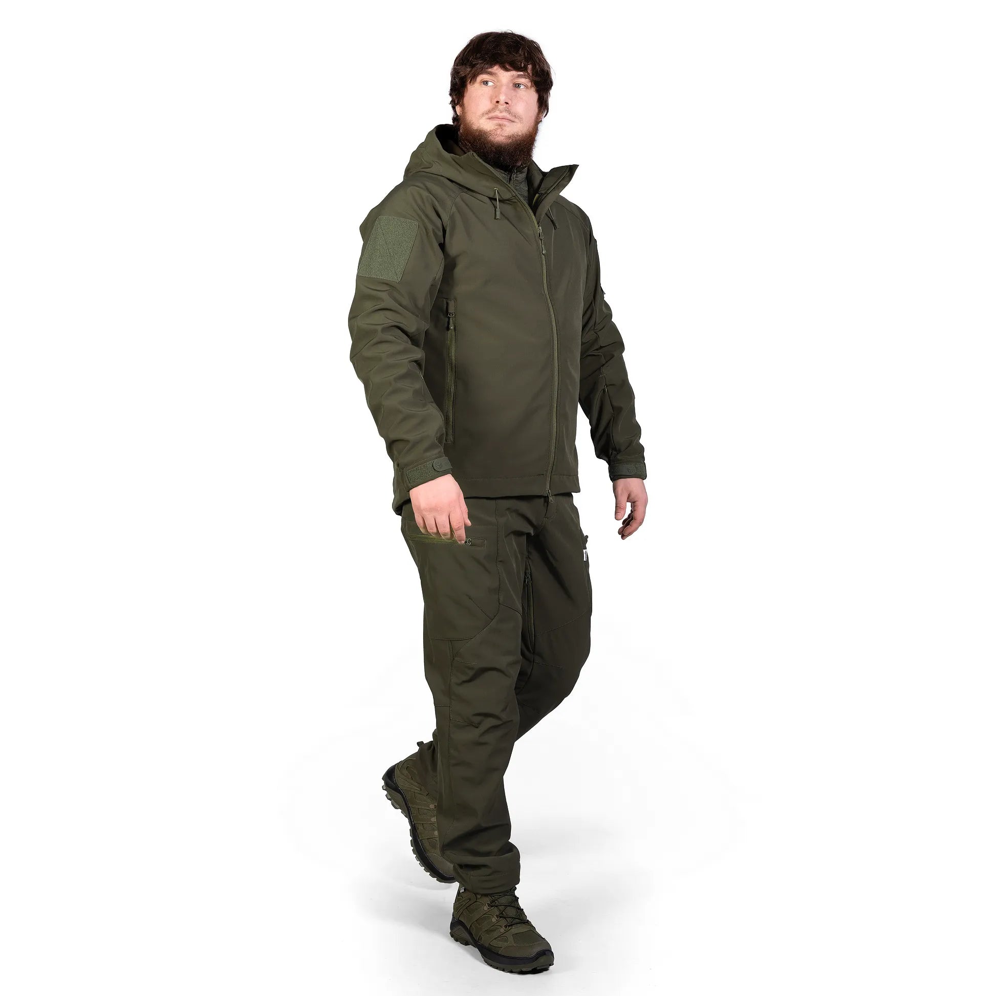 Комплект 2в1 Куртка SoftShell з жилеткою (9421+9649) Олива