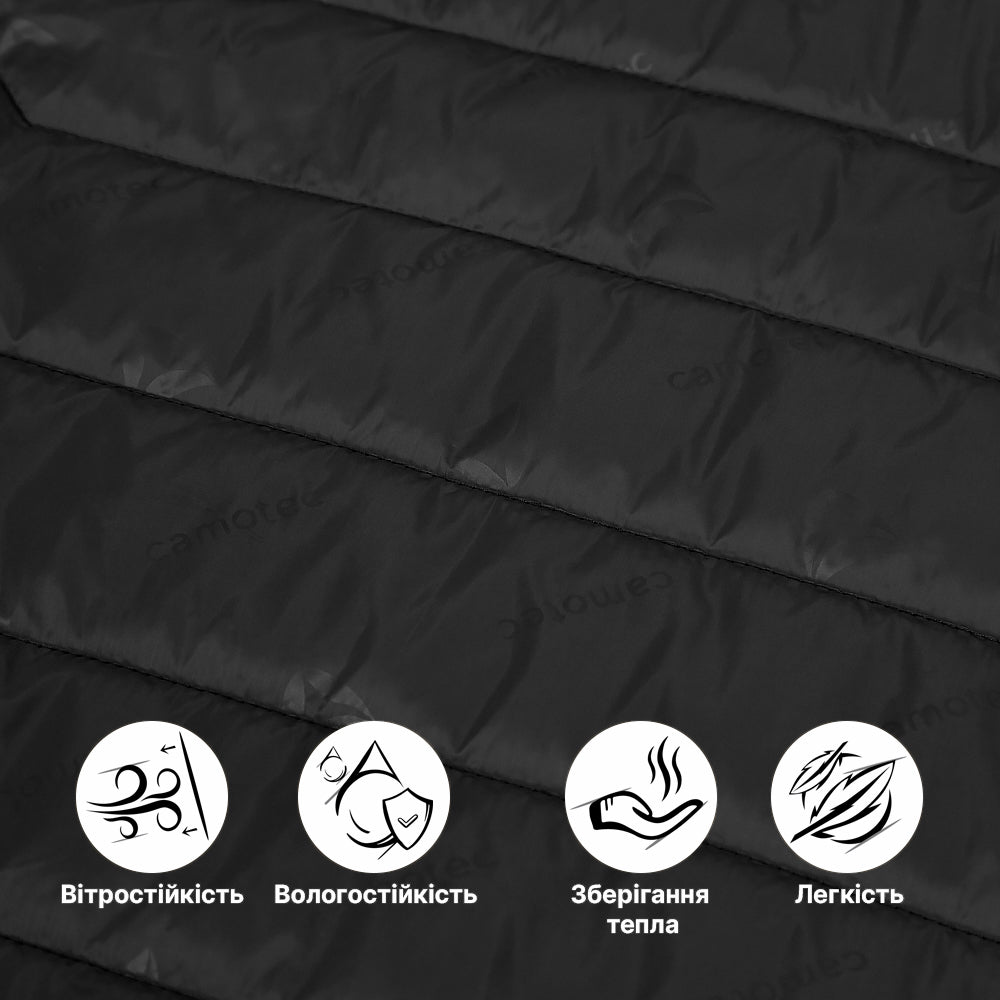 Легкий Пуховик Storm Hood 3.0 Чорний