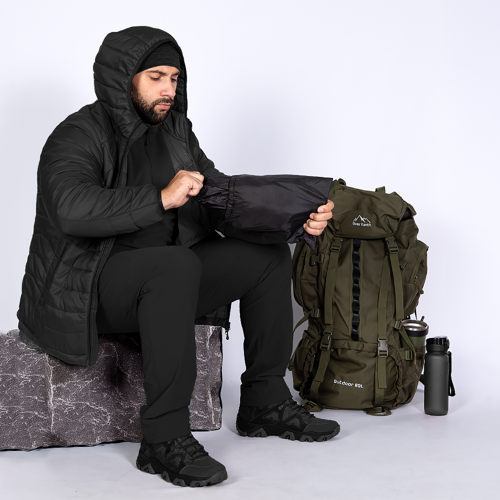 Легкий Пуховик Storm Hood 3.0 Чорний