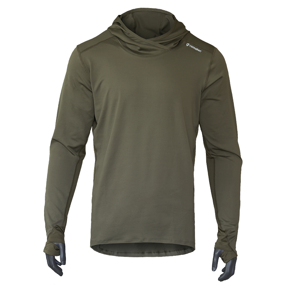 Лонгслів Chiton Air Hood Олива