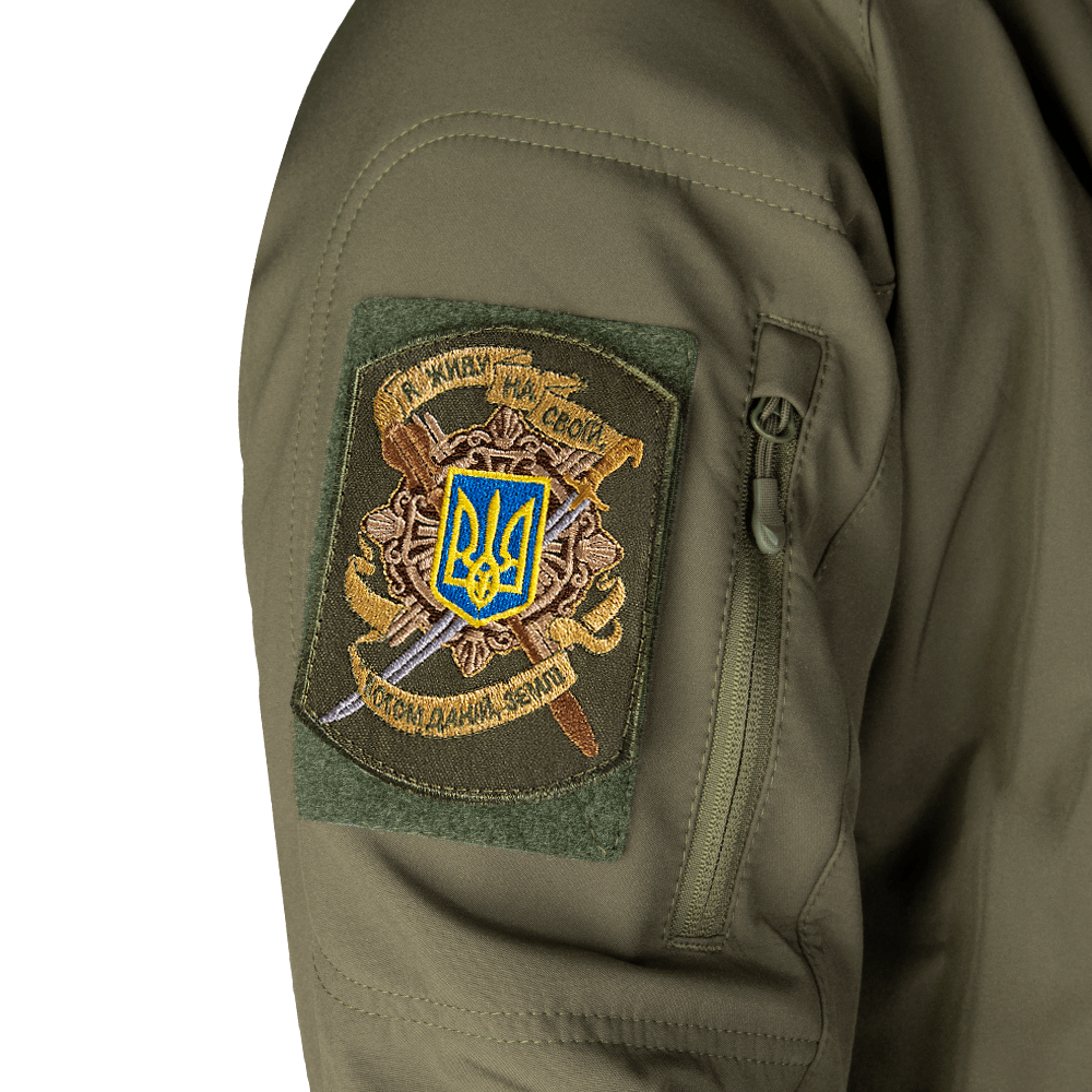 Шеврон/липучка "Я живу на своїй, богом даній, землі" Olive