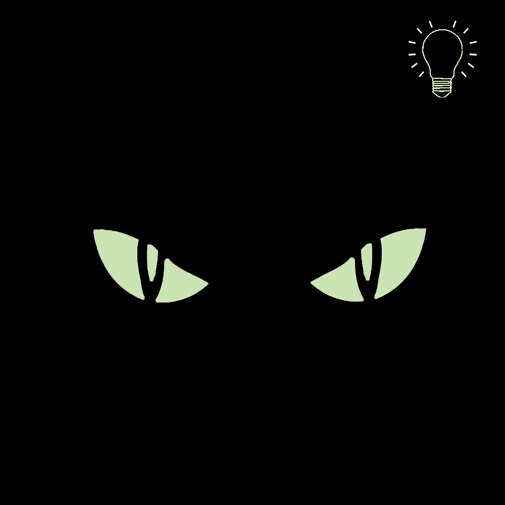 Патч LC Очі Кота Чорний/Люмін