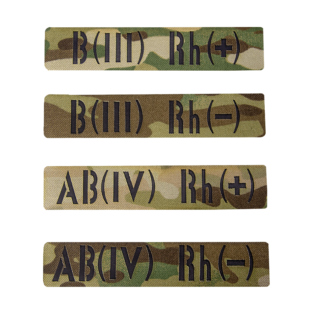 Patch/Hook-and-Loop LC Blood Type Twill MC