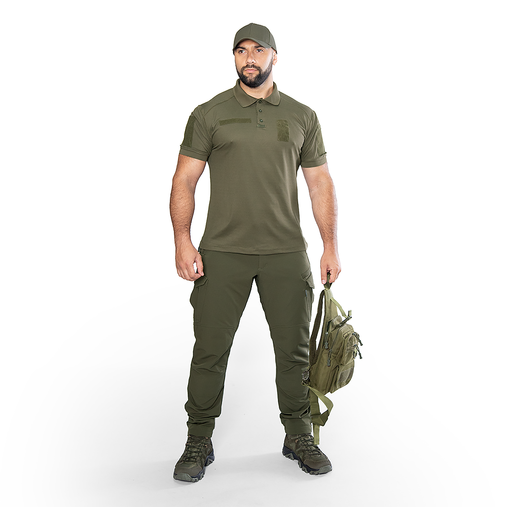 Поло Army ID 2.0 CoolPass Pique LT Олива