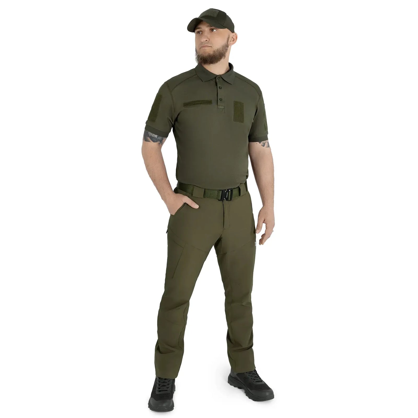 Поло Army ID 2.0 CoolPass Pique LT Олива