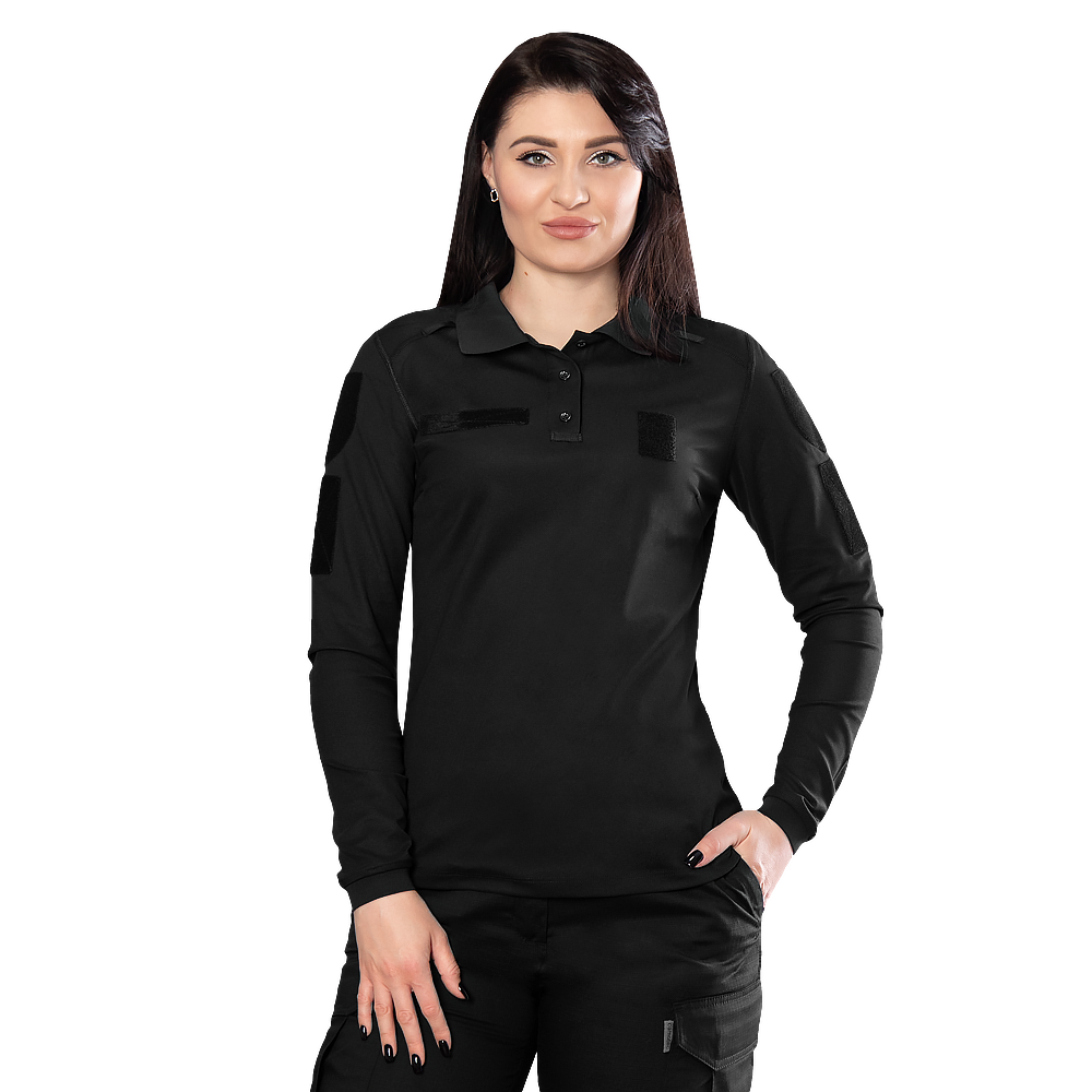 Поло Pani Paladin Long CoolPass Pique LT Чорне