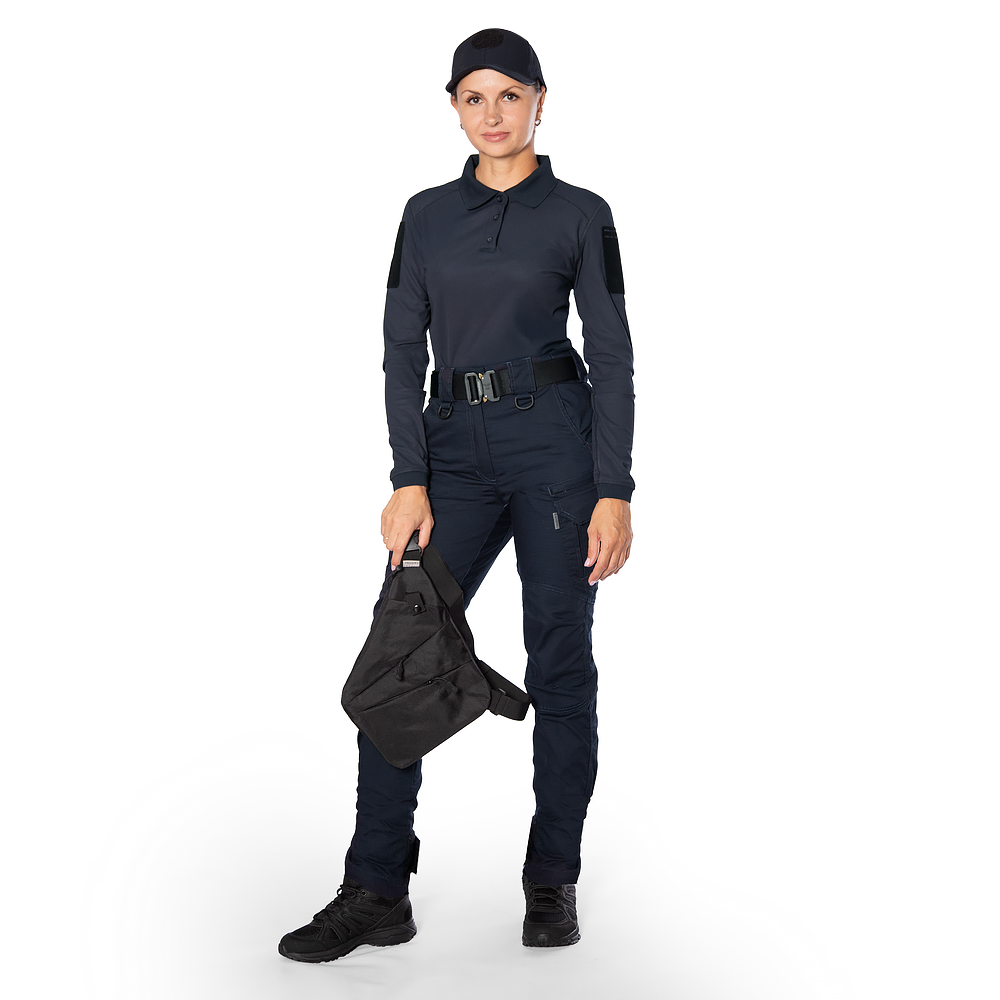 Поло Pani Patrol 2.0 (perf.) Long CoolPass LT Темно-синє