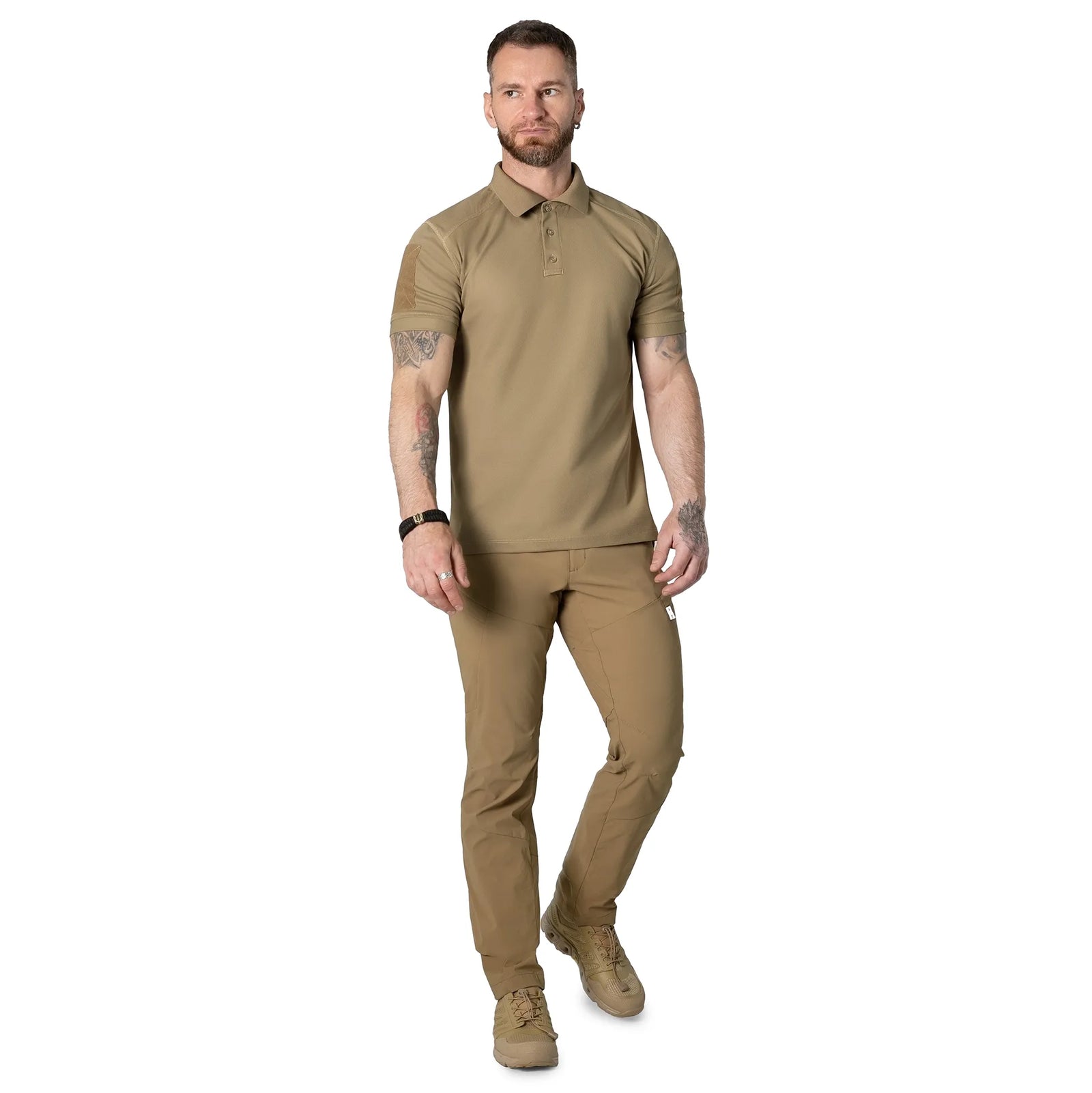 Поло Patrol 2.0 (perf.) CoolPass Pique LT Tan