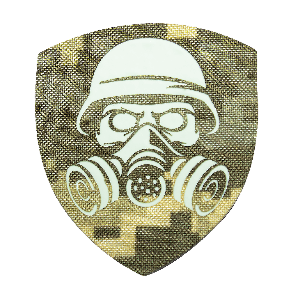 Шеврон Camotec Хім. Солдат (7*8) Піксель/Люмін