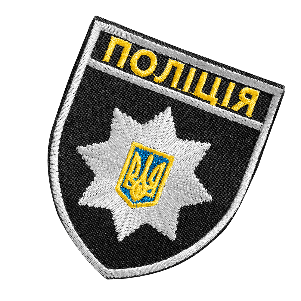 Шеврон/липучка NPU 9,5*8 Чорний