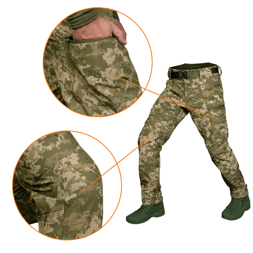 Штани SoftShell Vent Mesh Піксель