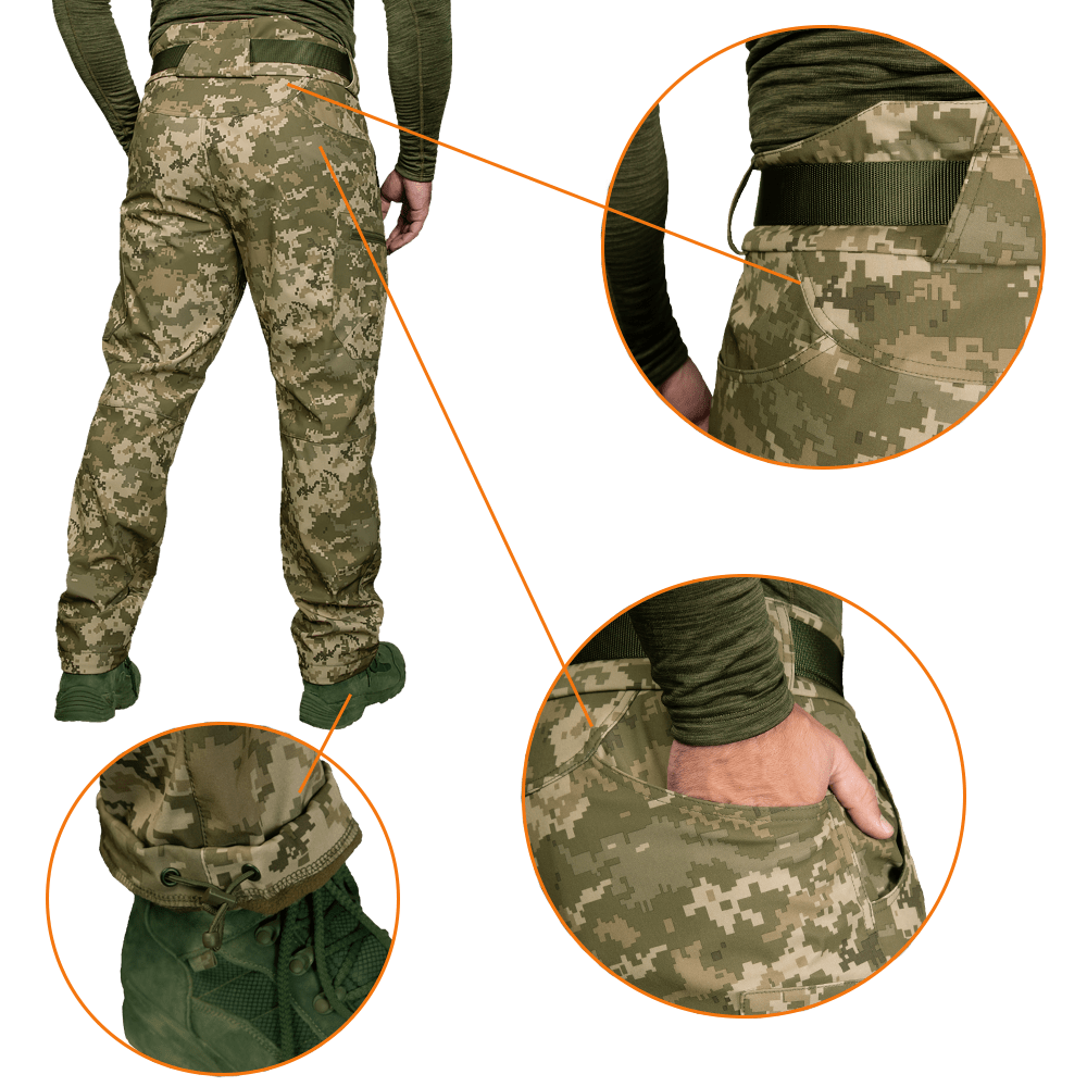 Штани SoftShell Vent Mesh Піксель