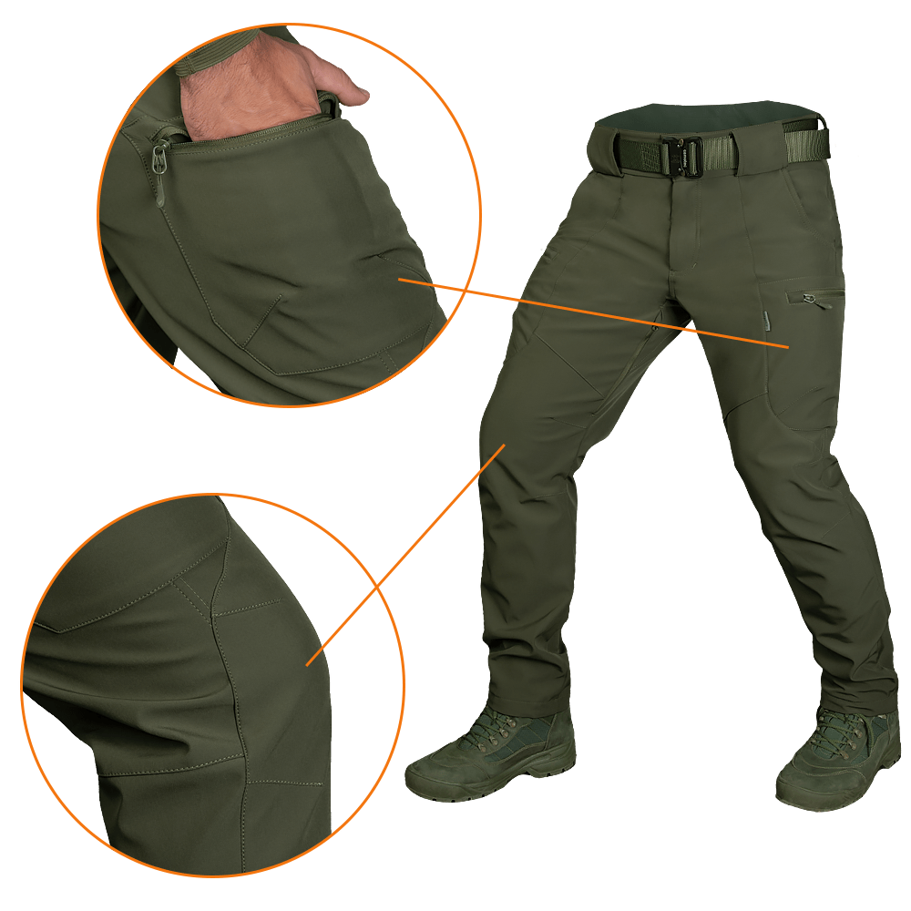 Штани SoftShell Vent Олива