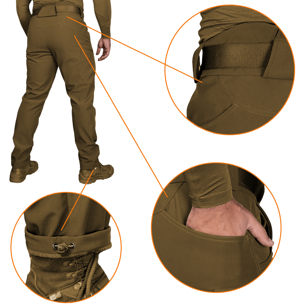 Штани SoftShell Vent Mesh Койот
