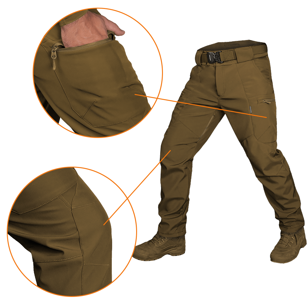 Штани SoftShell Vent Mesh Койот