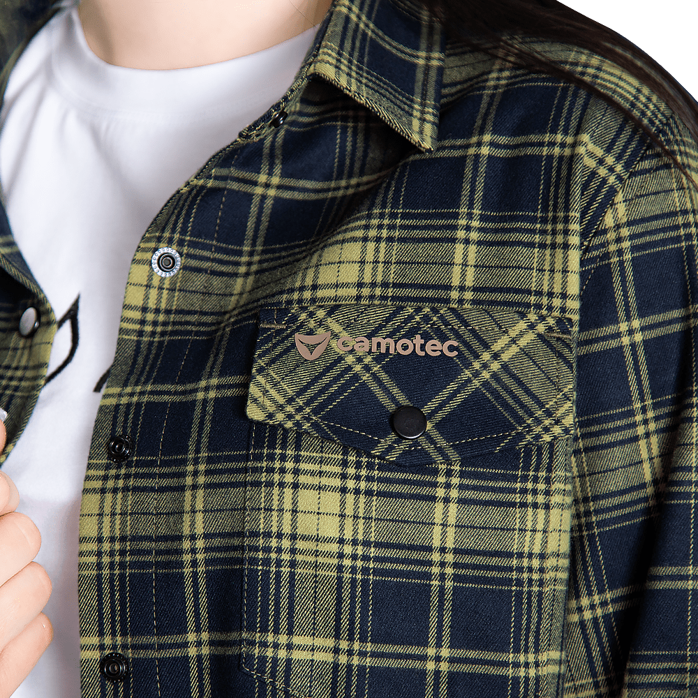 Сорочка Pani "Буревій" (Logo Tan) Lime Green/Navy